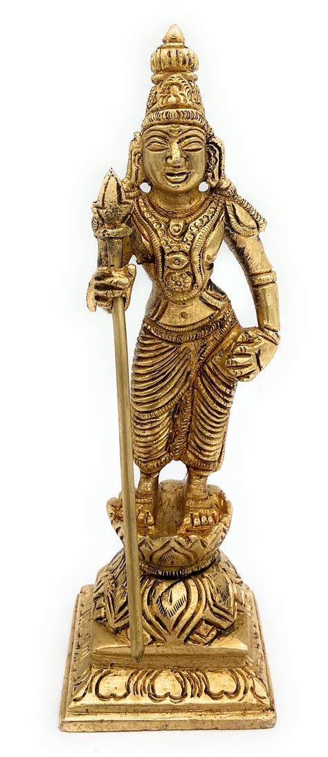 Buy Bhunes Brass Kartikeya Idol | Kartik Idol | Lord Karthikeyan Idol ...