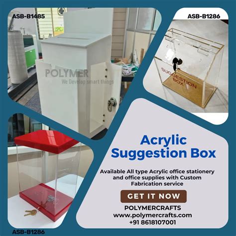 ACRYLIC BOXES - Wall Mounted Suggestion Box Trader - Wholesaler ...