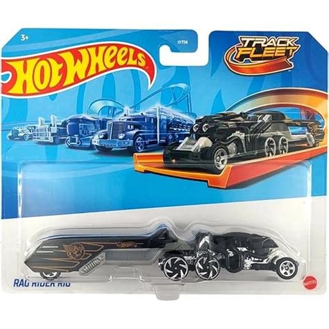 Hot Wheels Track Fleet, 1:64 Rag Rider Rig Die-Cast Toy Vehicle ...