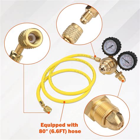 Buy Nitrogen Regulator with 0-400 PSI Delivery Pressure, 60 Hose CGA580 ...