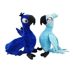Buy 2pcs/Set Rio 2 Movie Cartoon Blue Parrot Blue Jewel Bird Plush Toy ...