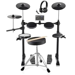VEVOR Electronic Drum Set, 15 Electronic Drum Kit 150 Sounds ...