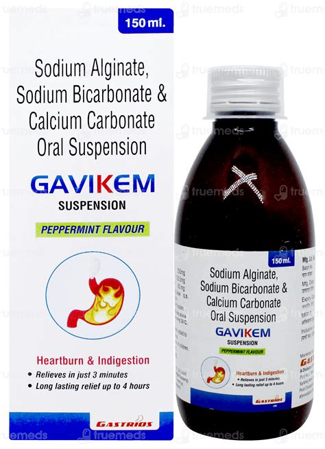 Gavikem Suspension 150ml - Uses, Side Effects, Dosage, Price | Truemeds
