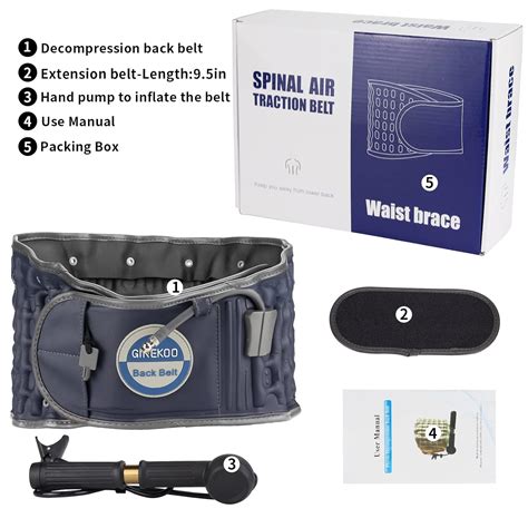 Buy Decompression Back Belt by GINEKOO - Spinal Air Traction Belt for ...