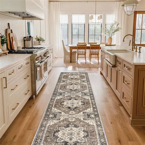 Amazon.com: Washable Kitchen Runner Rug - 2x10 Hallway Rug Distressed ...