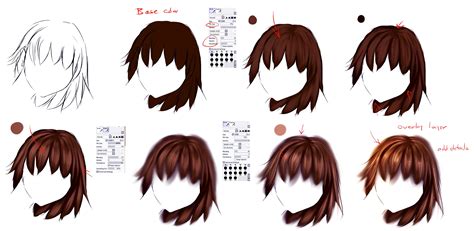 Image result for Anime Hair Coloring Tutorial