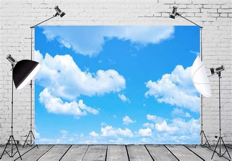 BELECO 5x3ft Fabric Blue Sky Backdrop Blue Sky and India | Ubuy