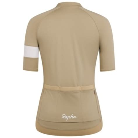 RAPHA WOMEN'S CORE JERSEY TAN WHITE | SILBEST Cycle シルベストサイクル