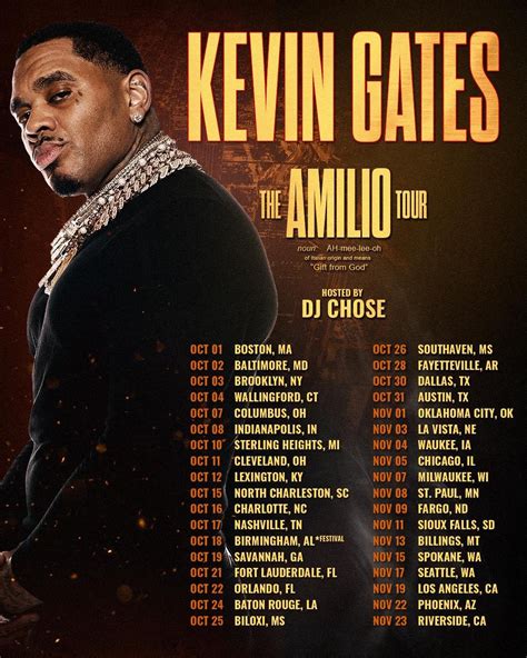 Kevin Gates: The Louisiana rap heavyweight’s ‘The Amilio Tour’ goes ...