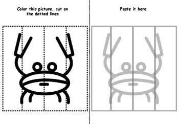 27 Animals Cutting Skills, Coloring Pages worksheet by Swati Sharma