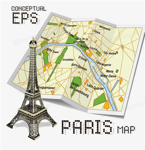 法国巴黎地图PNG图片素材免费下载_法国PNG_800*830像素_熊猫办公