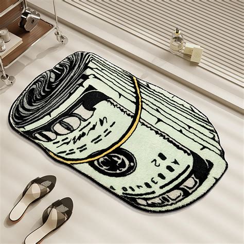 Amazon.com: XIAOQIN Money Rug, 100 Dollar Bill Rug, 20x32 inch Money ...