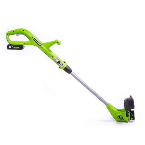 Greenworks 24-volt Max 10-in Straight Shaft String Trimmer (Battery and ...