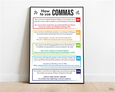 Image result for How to Use Comma Examples