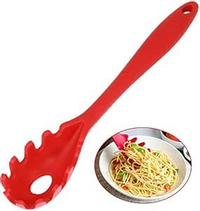 Buy Silicone Pasta Fork,11Inch Spaghetti Spoon Pasta Fork,High Heat ...