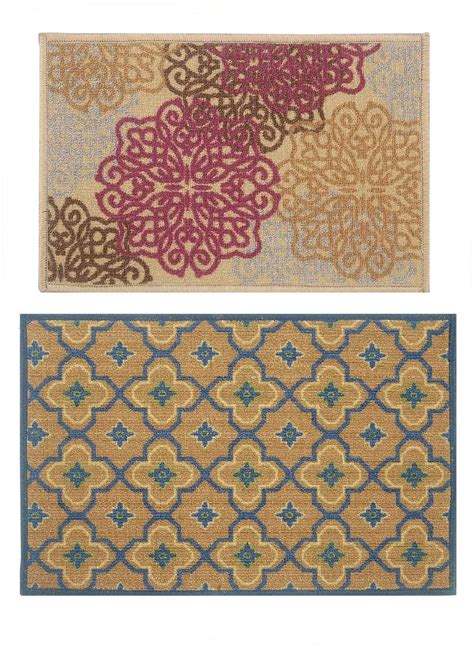 Buy BIANCA Highly Durable Anti Slip Door Mat -2pc Family Set Set ...