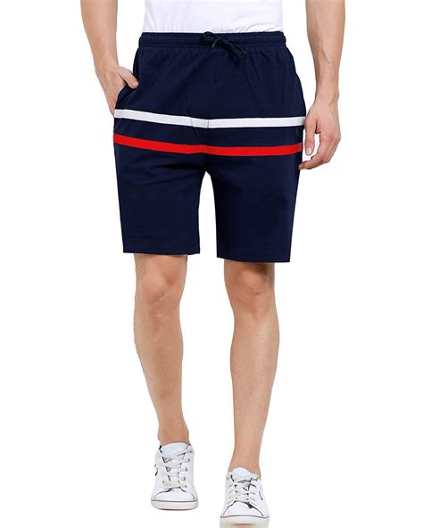 Buy Men's Blue Striped Shorts Online at Bewakoof