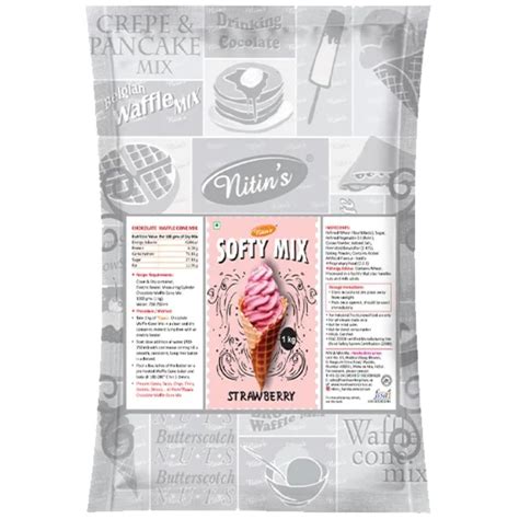 Softy Mix Strawberry Flavour 1kg Pack Nitin's – JITCO