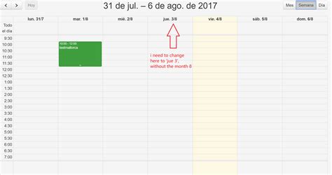 Fullcalendar Event on Date Change Example