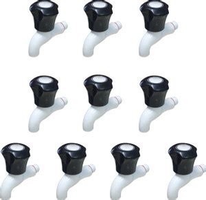 droptech Pvc White Cobra bib cock Taps pack10 pvc taps for bathroom ...