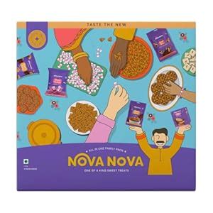 Nova Nova - All in One Family Pack -Gift Box I 240 g I 5 Items Inside I ...