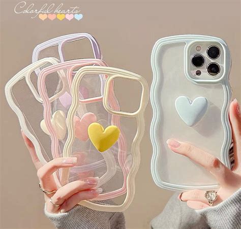 Wave Pastel Series Phone Case With Heart Logo – Covers Emporium