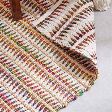 Buy Natura Melange Jute Woven Dhurrie - 90x60cm from Home Centre at ...