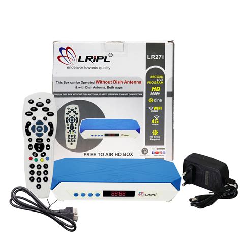 LRIPL Set Top Box Free Dish Without Antenna Wi-Fi Enabled- IPTV Box for ...