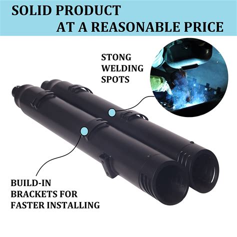 4.0" Chrome Slip on Exhaust Pipes for Indian 2014-Up Partial Chief ...