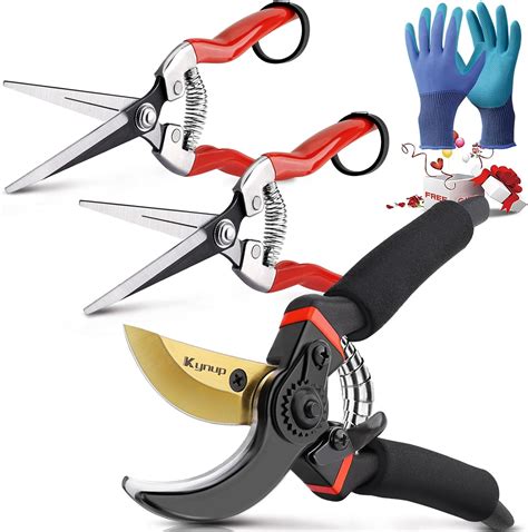 Kynup Pruning Shears 3Pack, Garden Shears, Pruning Shears for Gardening ...