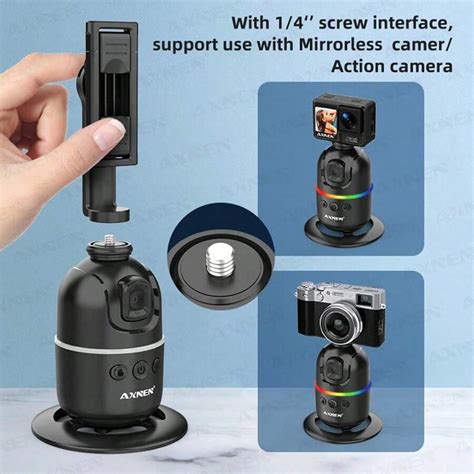 AXNEN AXNEN P03 Gimbal Mobile Phone Stabilizer AI Face Tracking 360 ...