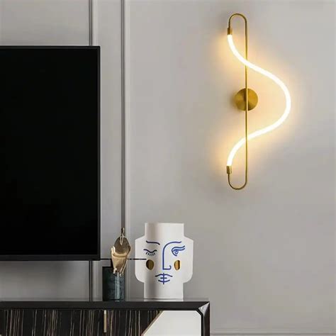 HDC 600mm Led Gold Long Acrylic Tube Wall Light