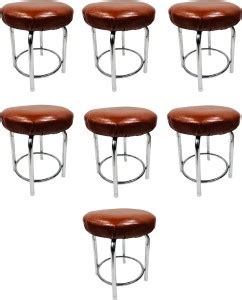 GOYALSON Stool Home Bathroom/Multipurpose Stool with Cushion seat 7 PC ...