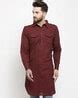 Buy Red Kurtas for Men by Enchanted Drapes Online | Ajio.com