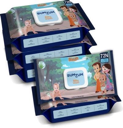 BUMTUM Baby Chota Bheem Gentle Wet Wipes With Lid | Aloe Vera ...