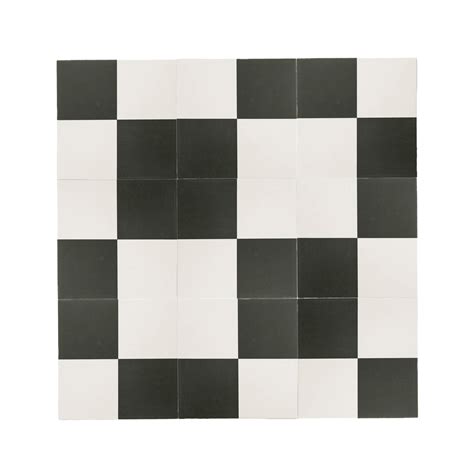 Black & White Porcelain Floor Tiles