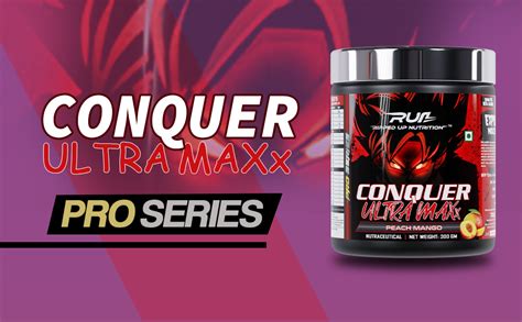 Ripped Up Nutrition Conquer Ultra Maxx- Pre Workout- (300 Gm,Passion ...