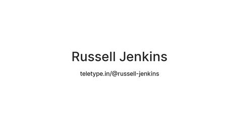 Russell Jenkins — Teletype