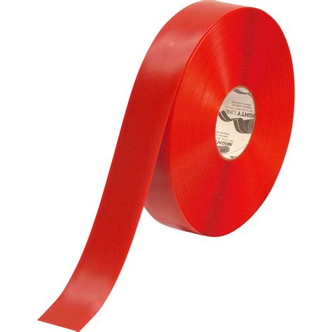 Mighty Line Industrial Floor Marking Tape — Red, 2in. x 100ft. Roll ...