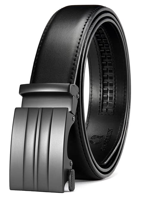 Snapklik.com : Black Belt - Mens Dress Belt Leather 1 3/8" For Casual ...