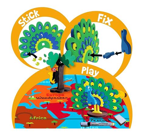 Shop Imagimake World Wide Birds On The Map DIY Art & Craft Kit for Kids ...