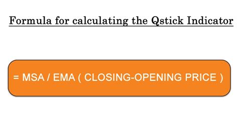 Qstick Indicator – Formula, Calculation, and Limitations