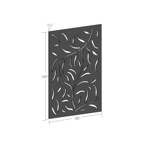 OUTDECO 3-ft x Black Wood Screen panel in the Lattice & Accessories ...
