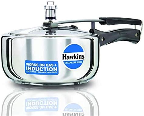 Buy Hawkins 3 Litre Inner Lid Pressure Cooker, Stainless Steel Cooker ...