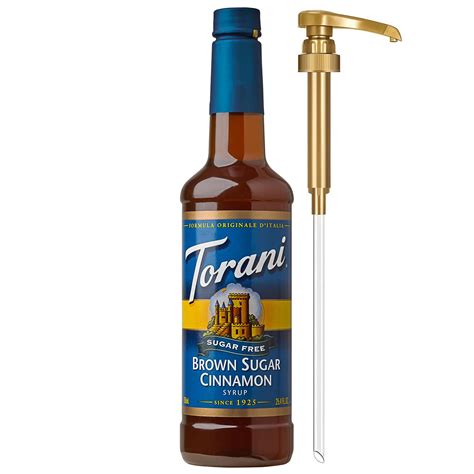 Amazon.com : Torani Sugar Free Coffee Syrup, Brown Sugar Cinnamon ...