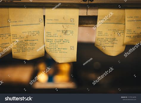 Order Tickets Hanging Kitchen Vintage Diner Stock Photo 1177014076 ...