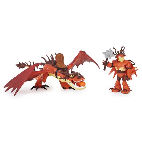 Buy DreamWorks Dragons Dragon with Armored Viking Snotlout & Hookfang ...