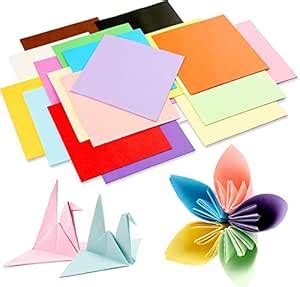 DSR Origami Paper 15 cm X 15 cm Pack of 100 Sheets Fluorescent Color ...
