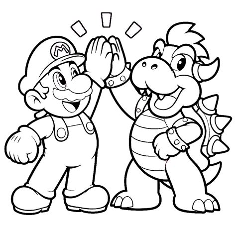 Super Mario Brothers Coloring Sheets Super Mario Colouring Sheets