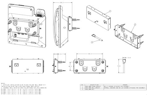 Guía de instalación del kit de montaje en pared para el teléfono de ...